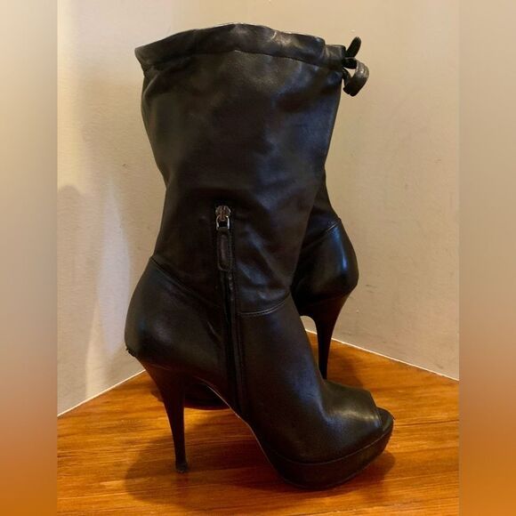 Prada Peep Toe Platform Bootie EU37 - Picture 5 of 12